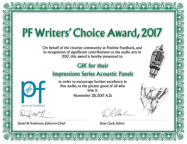Positive Feedback 2017 Writer's Choice Award