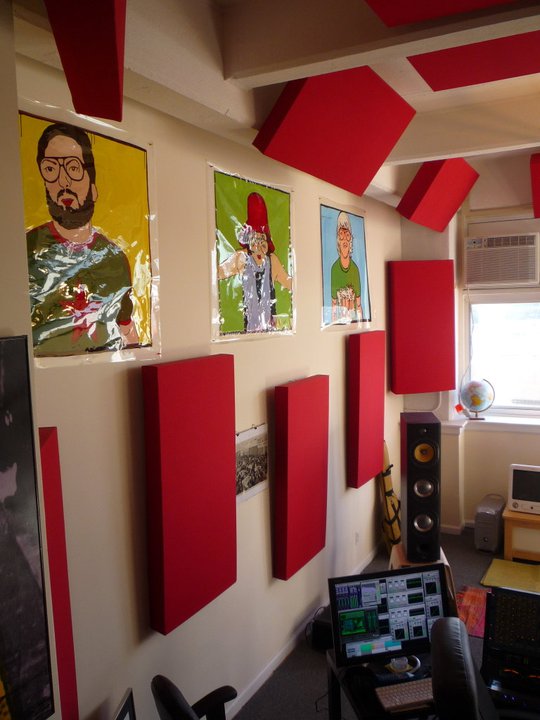244 Bass Traps in On Air Mastering Studio
