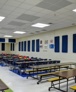 school cafeteria acoustic panels
