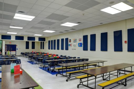 school cafeteria acoustic panels