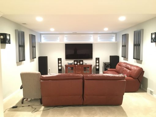 Absorber Diffusors alpha series bass traps by GIK Acoustics in Muhammad Tajir Listening Room