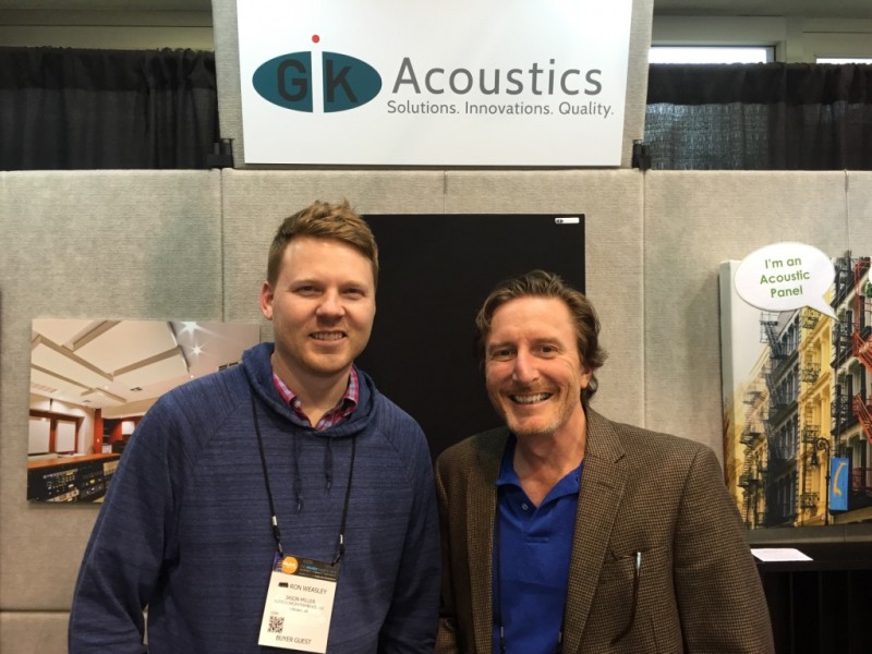 Jason Miller with Glenn Kuras at NAMM 2016.