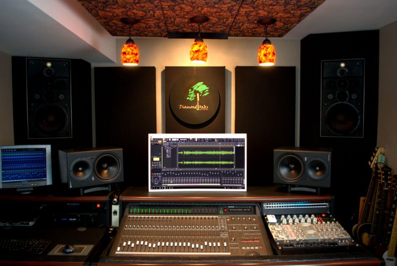 GIK acoustics bass traps Diamond Oaks Studio