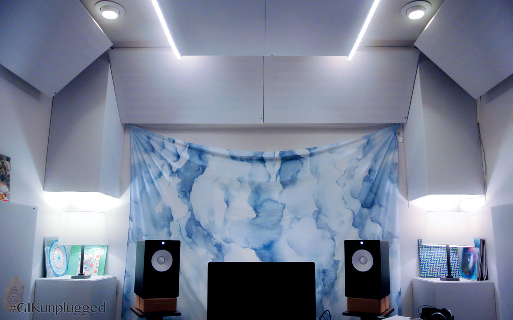 Home Recording Studio Acoustics Bass trapping with soffit bass traps in Bram Kaprow studio