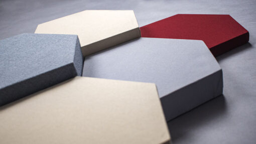 Decorative Acoustic Panels Hexagon DecoShapes many thicknesses