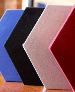 GIK Acoustics Hexagon Decorative Acoustic Panels in many colors