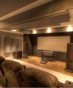 GIK Acoustics home theater polyfusors
