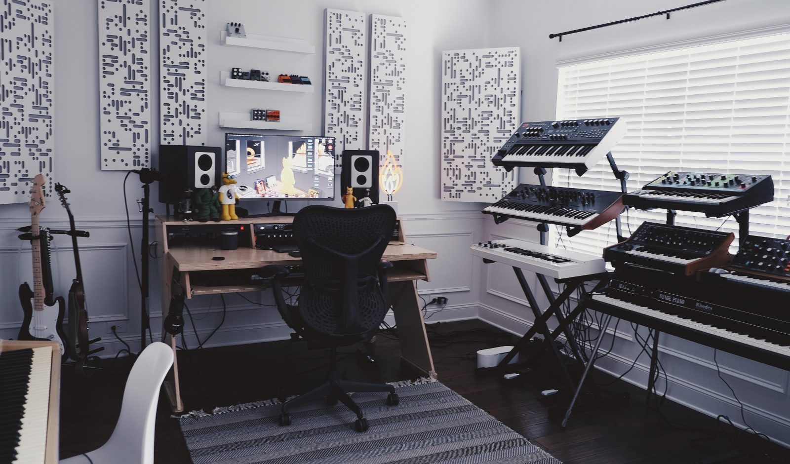 painéis acusticos  Music studio room, Acoustic panels, Music room